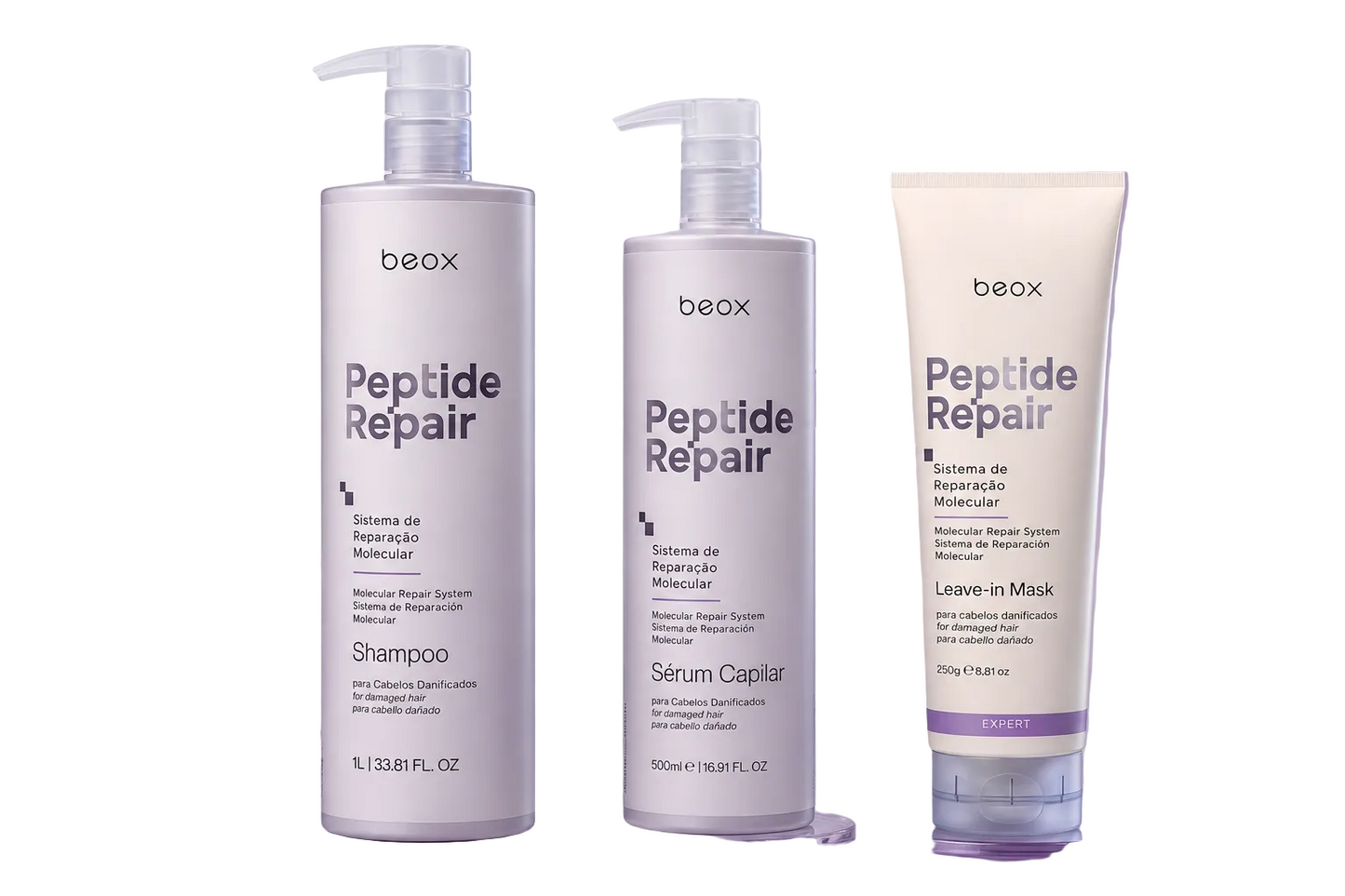 Beox Peptide Repair Molecular Hair Repair System for Damaged & Bleached Hair