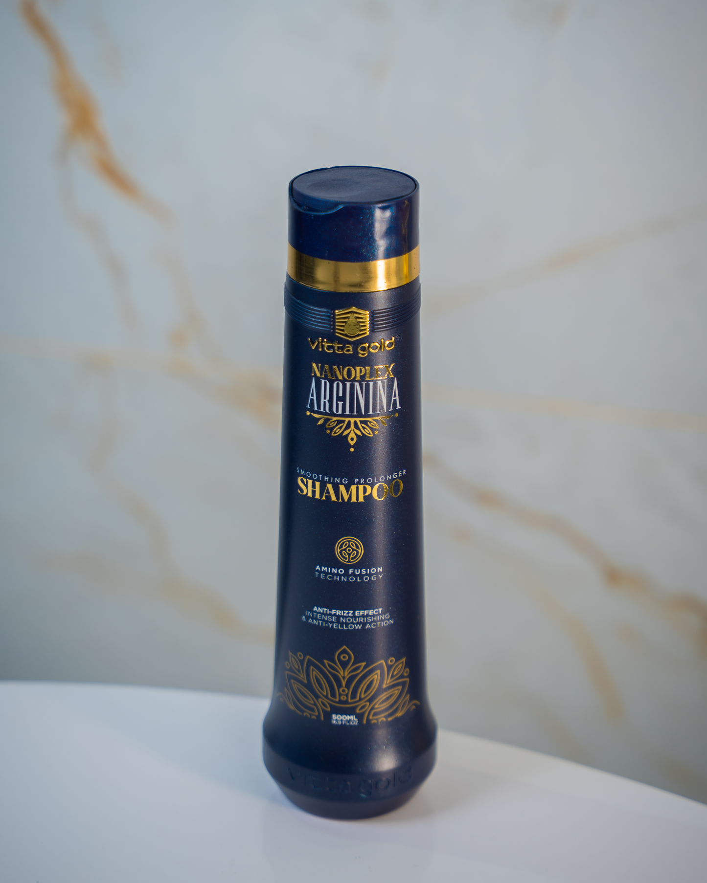 Vitta Gold Nanoplex Arginina Smoothing Prolonger Shampoo 500ml | Anti-Yellow While It Washes