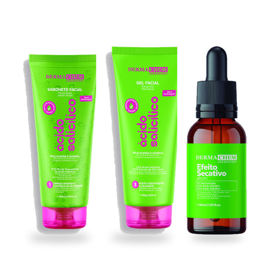 Oil Control Routine Kit | Brazilian Salicylic Acid Set for Oily and Acne Prone Skin