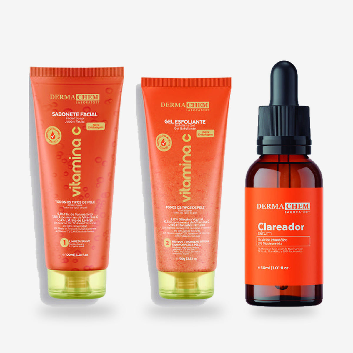 Vitamin C Glow Routine Kit | Brazilian Vitamin C Set for Dull and Uneven Skin