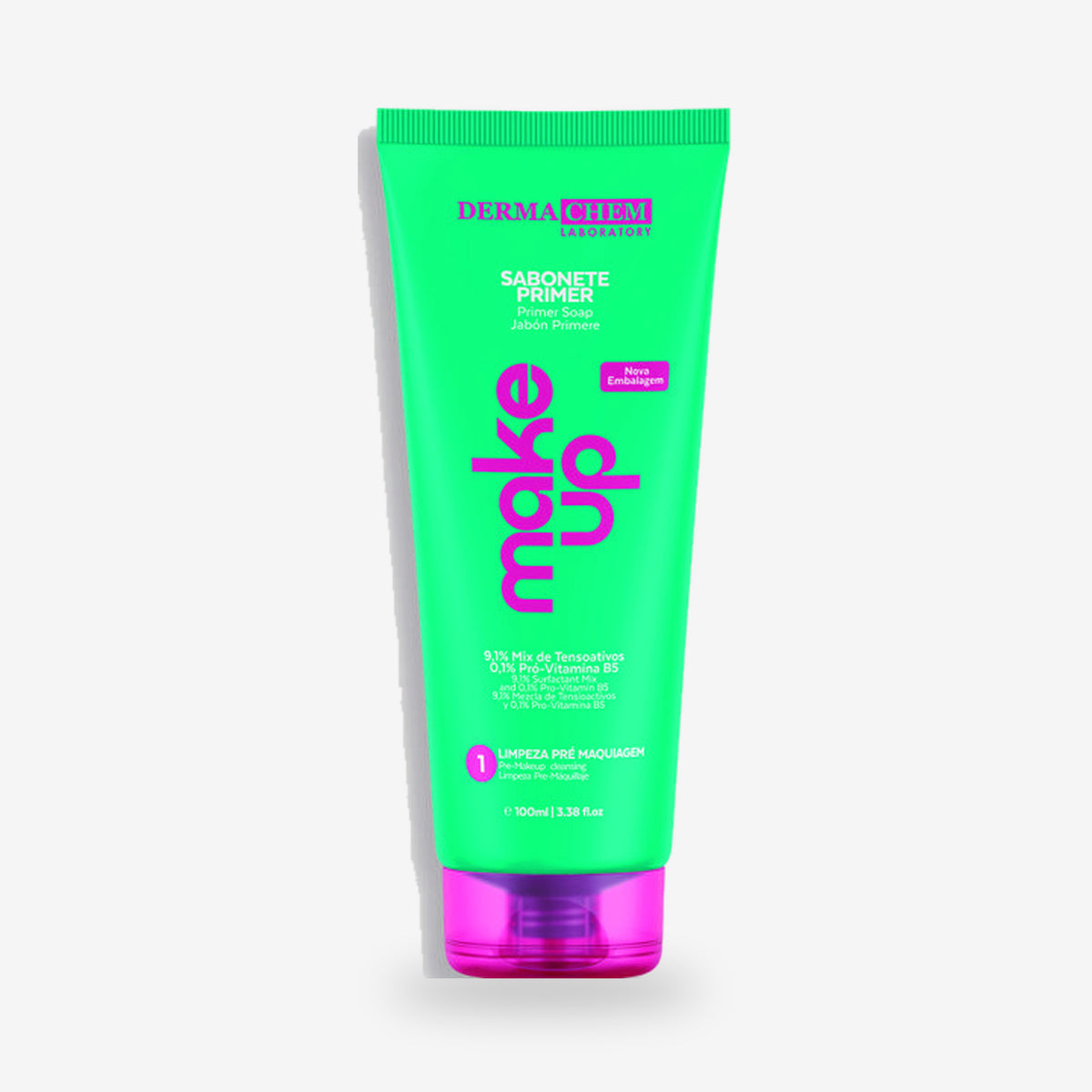 Makeup Primer Soap | Brazilian Pre Makeup Cleanser with Hyaluronic Acid