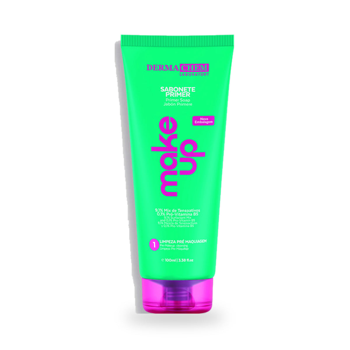 Makeup Primer Soap | Brazilian Pre Makeup Cleanser with Hyaluronic Acid