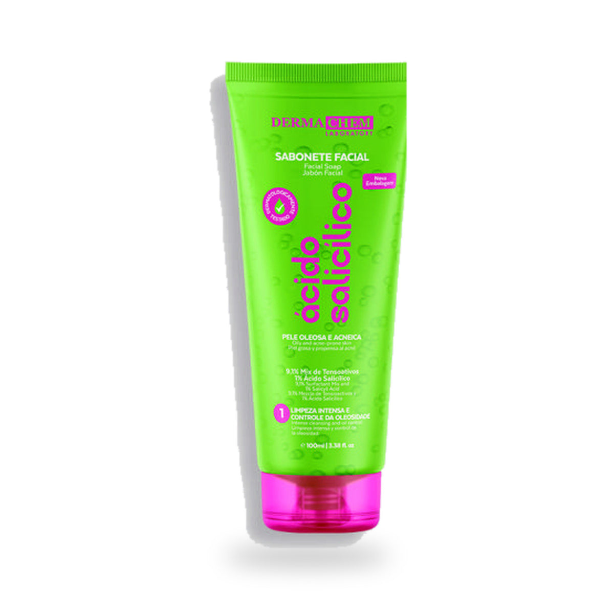 Salicylic Acid Facial Soap | Brazilian Skincare for Oily and Acne Prone Skin