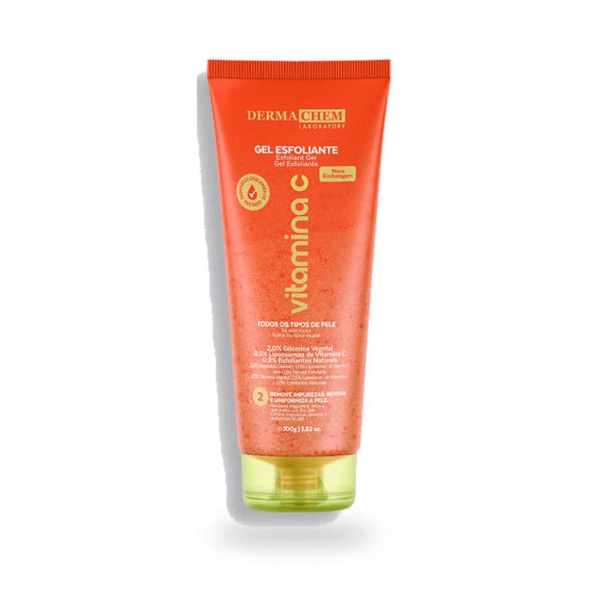 Vitamin C Exfoliating Gel | Bamboo and Luffa Facial Scrub