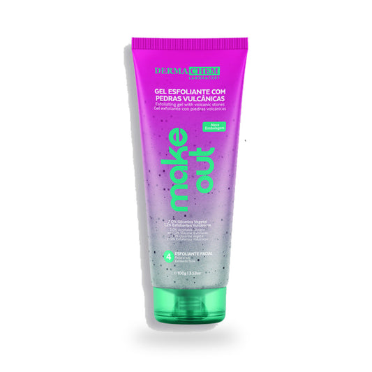 Volcanic Stone Exfoliating Gel | Brazilian Facial Scrub with Volcanic Microbeads